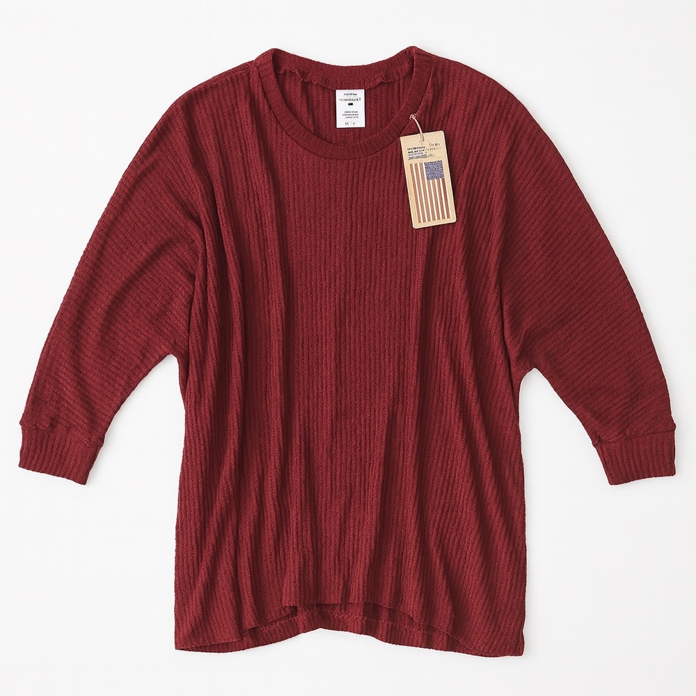 Accent Clothing Co. Waffle-Knit Oversized Top (L/XL)